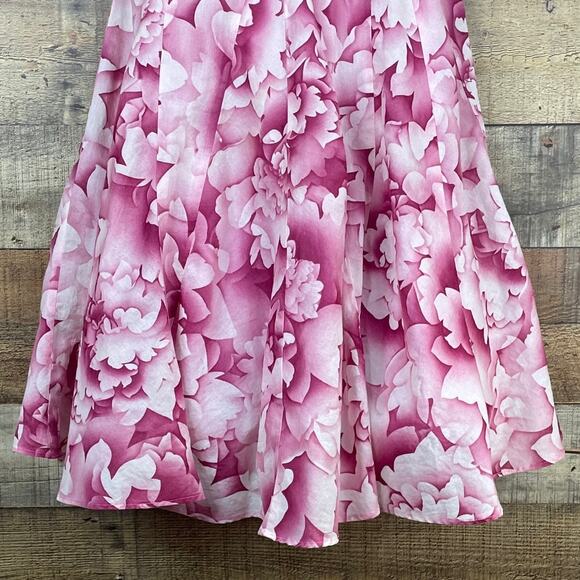 Maeve Savoy Flora Strapless Dress Full Tulle Skirt Pink Floral Size 2 - Picture 3 of 10